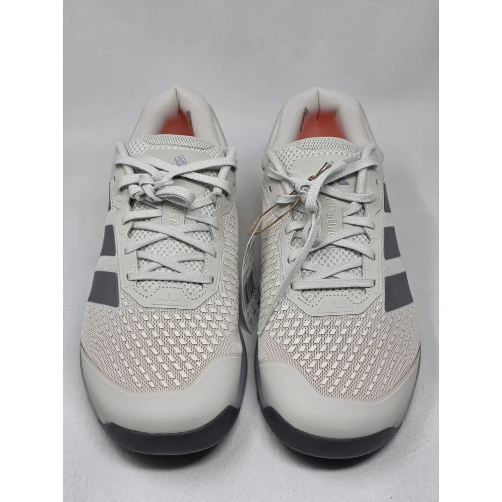 adidas DROPSET 4 Mens Size 12.5 Training JR4678 Orbit Grey Iron Metallic Orange